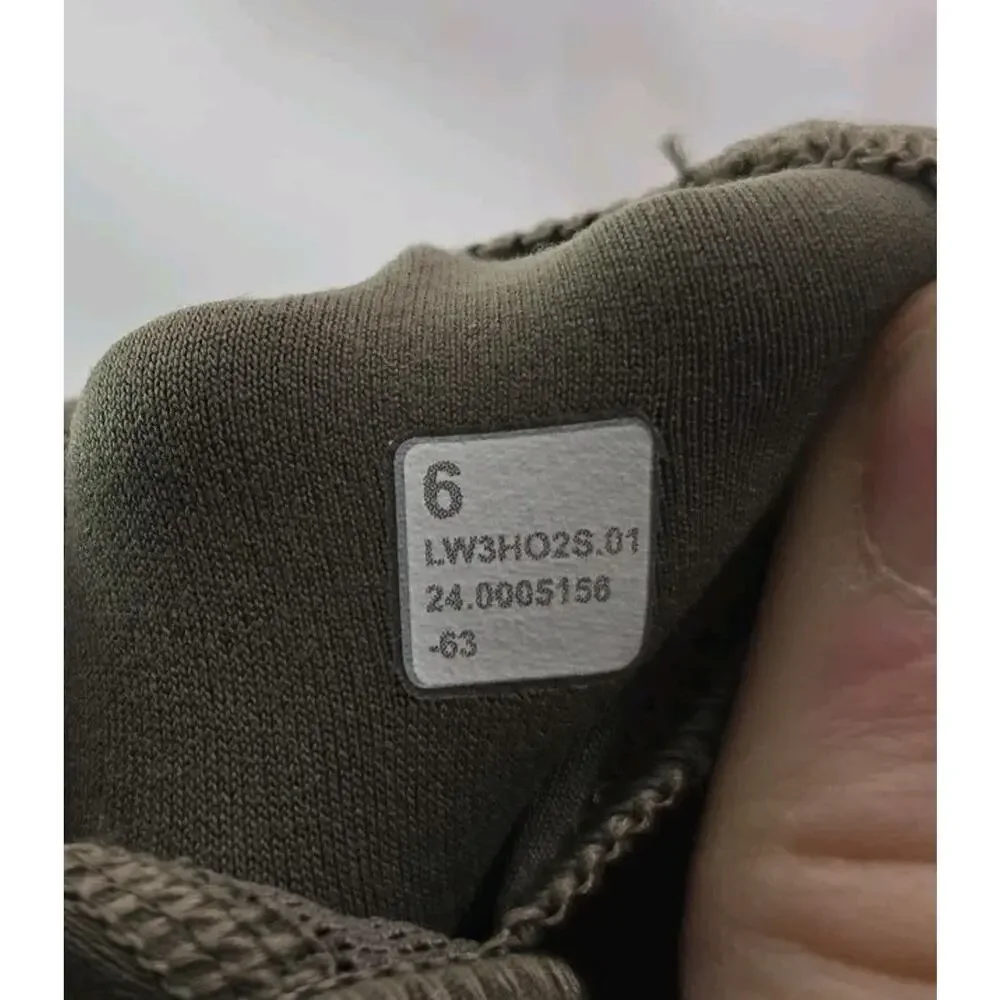 Lululemon Shirt Womens 6 Align LS Nomad Brown One Shoulder Crop Bra Asymmetric